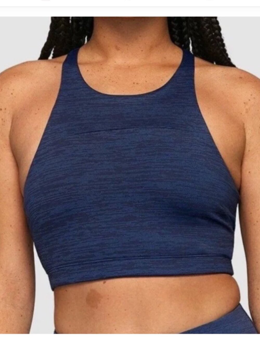 Outdoor Voices Move Free Crop Top Blue Size Small